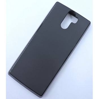 Силиконовый матовый непрозрачный чехол для Doogee BL12000  Черный