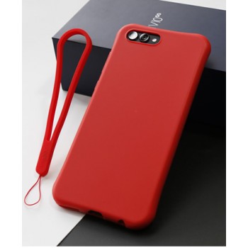 Противоударный силиконовый матовый непрозрачный чехол с нескользящим премиум софт-тач покрытием для Huawei Honor View 10 Красный