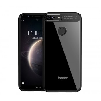 Силиконовый матовый полупрозрачный чехол для Huawei Honor 9 Lite Черный