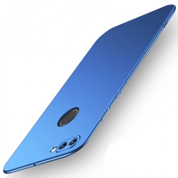 Пластиковый непрозрачный матовый чехол с улучшенной защитой элементов корпуса для Huawei P Smart  Синий