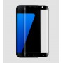 3D полноэкранное ультратонкое износоустойчивое сколостойкое олеофобное защитное стекло для Samsung Galaxy S7 Edge, цвет Черный