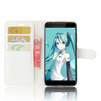 Чехол портмоне подставка на силиконовой основе с отсеком для карт на магнитной защелке для Xiaomi RedMi Note 4X  Белый