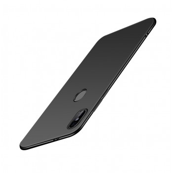 Матовый силиконовый чехол для Xiaomi RedMi Note 5/Pro с покрытием софт-тач Черный