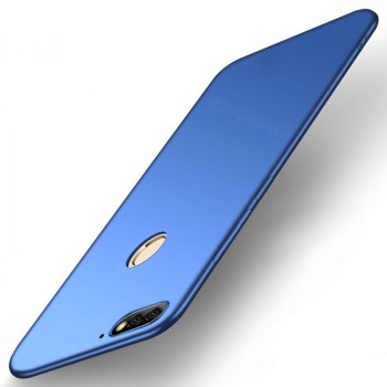 Матовый силиконовый чехол для Huawei Honor 7C/Y6 Prime (2018)/7A Pro с покрытием софт-тач Синий