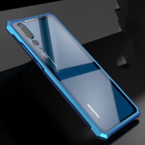 Металлический прямоугольный бампер сборного типа на винтах для Huawei P20 Pro