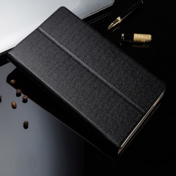 Сегментарный чехол книжка подставка на непрозрачной поликарбонатной основе с магнитной защелкой для Huawei MediaPad M5 10.8 Черный