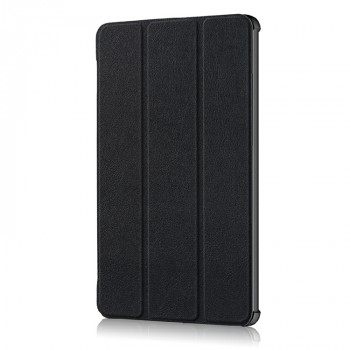 Сегментарный чехол книжка подставка на непрозрачной поликарбонатной основе для Huawei MediaPad M5 10.8 Черный