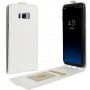Вертикальный чехол-книжка для Samsung Galaxy S8 Plus с отделениями для карт и магнитной защелкой, цвет Белый