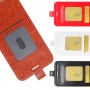 Чехол вертикальная книжка на силиконовой основе с отсеком для карт на магнитной защелке для Iphone 6 Plus/6s Plus, цвет Красный