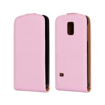 Винтажный чехол вертикальная книжка на пластиковой основе на магнитной защелке для Samsung Galaxy S5 Mini Розовый