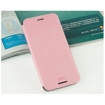 Чехол горизонтальная книжка на силиконовой основе для HTC Desire 820 Розовый