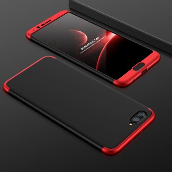 Пластиковый непрозрачный матовый чехол сборного типа с улучшенной защитой элементов корпуса для Huawei Honor View 10 Красный