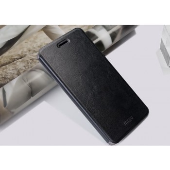 Чехол горизонтальная книжка подставка на силиконовой основе для HTC Desire 728  Черный
