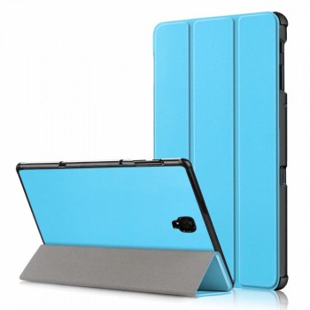Сегментарный чехол книжка подставка на непрозрачной поликарбонатной основе для Samsung Galaxy Tab A 10.5 Голубой