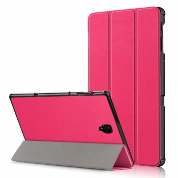 Сегментарный чехол книжка подставка на непрозрачной поликарбонатной основе для Samsung Galaxy Tab A 10.5 Пурпурный