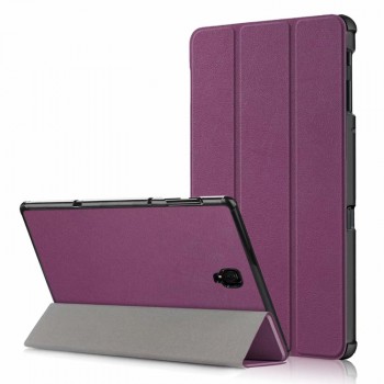 Сегментарный чехол книжка подставка на непрозрачной поликарбонатной основе для Samsung Galaxy Tab A 10.5 Фиолетовый