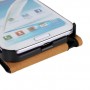 Чехол вертикальная книжка на пластиковой основе на магнитной защелке для Samsung Galaxy Note 2, цвет Белый
