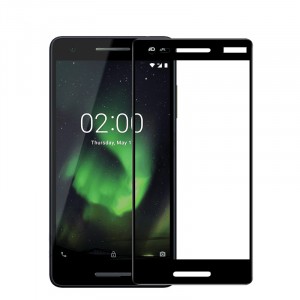 3D полноэкранное ультратонкое износоустойчивое сколостойкое олеофобное защитное стекло для Nokia 2.1 Черный