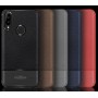 Силиконовый чехол накладка для Huawei Nova 3 с текстурой кожи, цвет Красный
