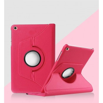 Роторный чехол книжка подставка на непрозрачной поликарбонатной основе для Xiaomi Mi Pad 4 Красный