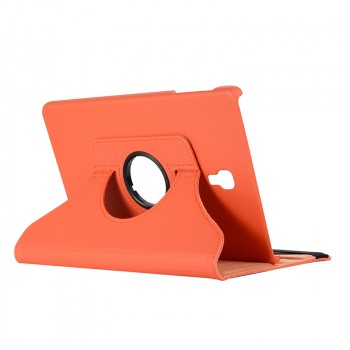 Роторный чехол книжка подставка на непрозрачной поликарбонатной основе для Samsung Galaxy Tab A 10.5 Оранжевый