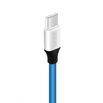 Интерфейсный кабель USB Type-C 1м 2А с допзащитой от перетирания Синий
