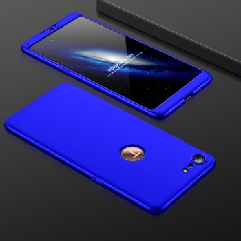 Двухкомпонентный пластиковый непрозрачный матовый сборный чехол для Smartisan U3 Pro Синий