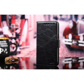 Винтажный чехол портмоне подставка текстура Линии на силиконовой основе с отсеком для карт на магнитной защелке для Huawei Honor 8X Черный