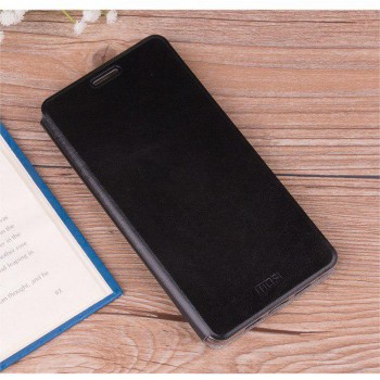 Чехол горизонтальная книжка на силиконовой основе для Huawei Honor 8X Черный