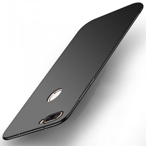 Матовый силиконовый чехол для Xiaomi Mi 8 Lite с покрытием софт-тач Черный