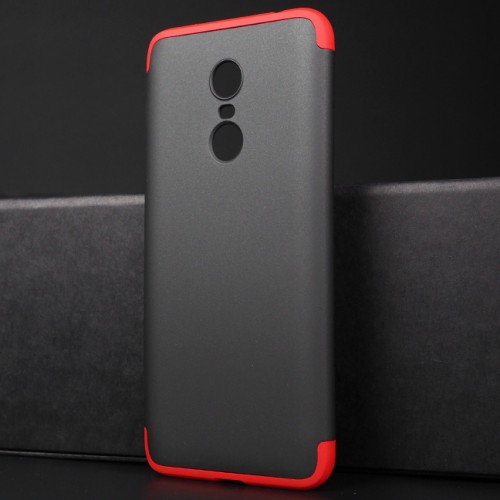 Сборный двухцветный пластиковый матовый чехол для Xiaomi RedMi 5, цвет Красный