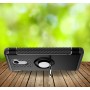 Двухкомпонентный силиконовый матовый непрозрачный чехол с поликарбонатной крышкой и встроенным кольцом-подставкой для Xiaomi RedMi 4