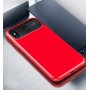 Пластиковый непрозрачный матовый чехол с допзащитой торцов для Iphone x10/XS, цвет Красный