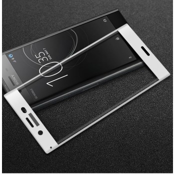 3D полноэкранное ультратонкое износоустойчивое сколостойкое олеофобное защитное стекло для Sony Xperia XZ Premium Белый