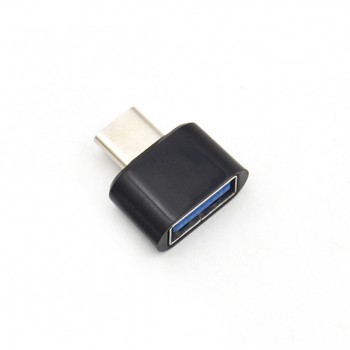Переходник USB Type-C - USB OTG для подключения внешних USB устройств Черный