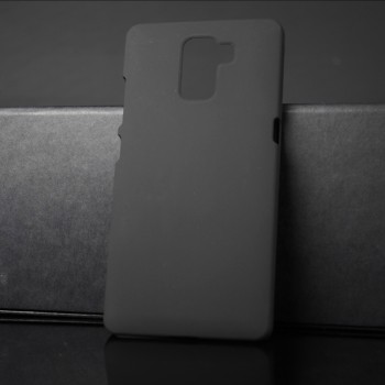 Пластиковый матовый непрозрачный чехол для Huawei Honor 7 Черный
