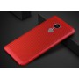 Полупрозрачный матовый чехол с улучшенной защитой элементов корпуса и текстурным покрытием Точки для Xiaomi RedMi 5 Plus, цвет Красный