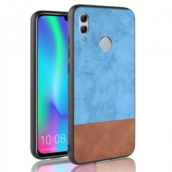 Силиконовый матовый непрозрачный чехол с текстурным покрытием Замша для Huawei P Smart 2019/Honor 10 Lite Голубой