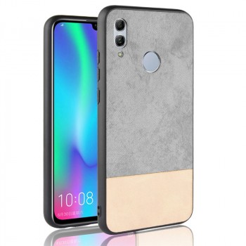 Силиконовый матовый непрозрачный чехол с текстурным покрытием Замша для Huawei P Smart 2019/Honor 10 Lite Серый