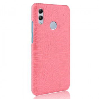 Чехол задняя накладка для Huawei Honor 10 Lite/P Smart (2019) с текстурой кожи крокодила Розовый