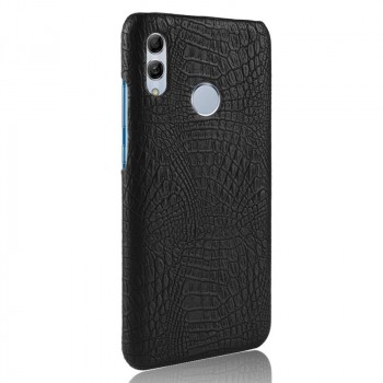 Чехол задняя накладка для Huawei Honor 10 Lite/P Smart (2019) с текстурой кожи крокодила Черный