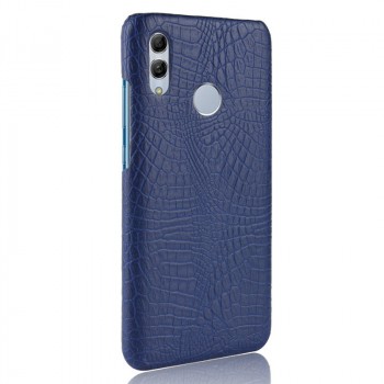 Чехол задняя накладка для Huawei Honor 10 Lite/P Smart (2019) с текстурой кожи крокодила Синий