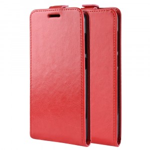 Вертикальный чехол-книжка для Samsung Galaxy S10e с отделениями для карт и магнитной защелкой Красный