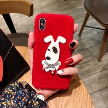 Пластиковый непрозрачный матовый чехол с текстурным покрытием Ткань для Iphone Xs Max Красный