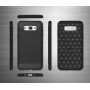 Силиконовый матовый непрозрачный чехол с текстурным покрытием Металлик для Samsung Galaxy J5, цвет Черный