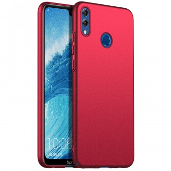 Пластиковый непрозрачный матовый чехол для Huawei Honor 8X Красный