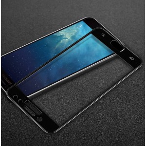 3D полноэкранное ультратонкое износоустойчивое сколостойкое олеофобное защитное стекло для Samsung Galaxy J7 (2017) Черный
