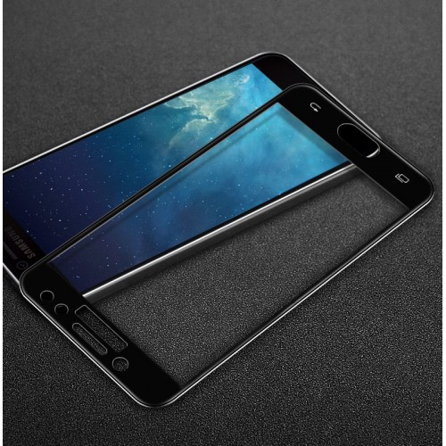 3D полноэкранное ультратонкое износоустойчивое сколостойкое олеофобное защитное стекло для Samsung Galaxy J7 (2017), цвет Черный