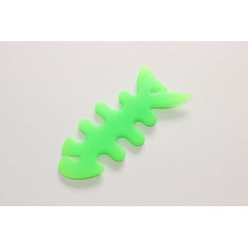 Антизапутыватель для кабеля/наушников дизайн Рыбка Зеленый