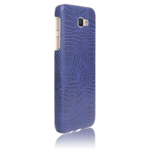 Чехол задняя накладка для Samsung Galaxy J5 Prime с текстурой кожи, цвет Синий